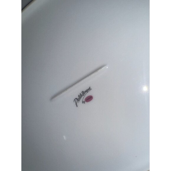 Vintage Oval Ceramic Platter With Floral Design - Picture 3 of 5